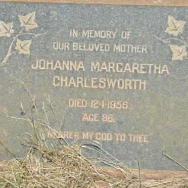 CHARLESWORTH Johanna Margaretha -1956