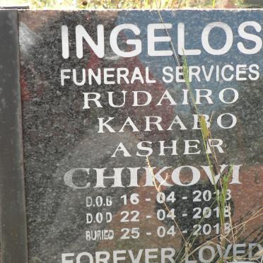 CHIKOVI Rudairo Karabo Asher 201?-2018