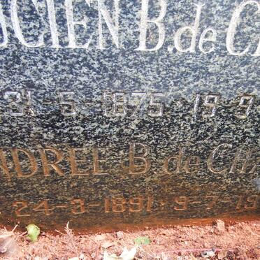 CHALAIN Lucien B., de 1875-1962 :: DE CHALAIN Andree B. 1891-1976