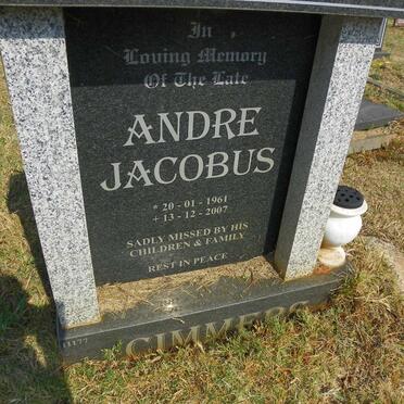 CIMMERS Andre Jacobus 1961-2007