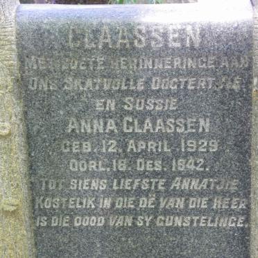 CLAASSEN Anna 1929-1942