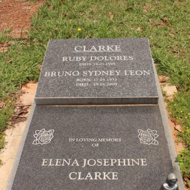 CLARKE Ruby Dolores -1945 :: CLARKE Bruno Sydney Leon 1933-20