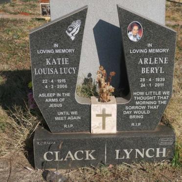 CLACK Katie Louisa Lucy 1915-2006 :: LYNCH Arlene Beryl 1939-2011