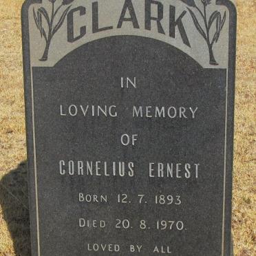 CLARK Cornelius Ernest 1893-1970
