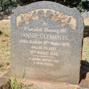 CLEMENTS Annie 1875-1948