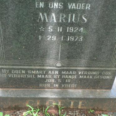 CLOETE Marius 1924-1973