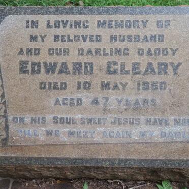 CLEARY Edward -1950 &amp; Catherine Mary 1905-1968