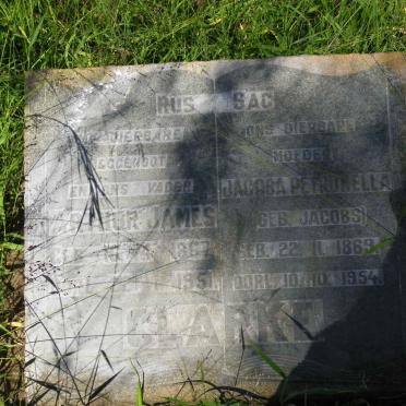 CLARKE Arthur James 1867-1951 &amp; Jacoba Petronella JACOBS 1869-1954