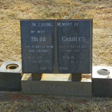 CLAYTON Charles 1916-1983 &amp; Hilda 1923-1979