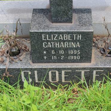 CLOETE Elizabeth Catharina 1895-1990
