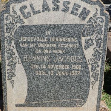 CLASSEN Henning Jacobus 1900-1957