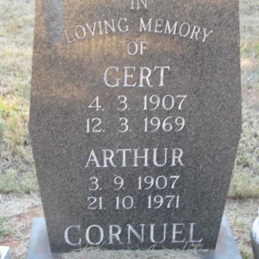 CORNUEL Gert 1907-1969 :: CORNUEL Arthur 1907-1971