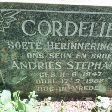 CORDELIER Andries Stephanus 1947-1968