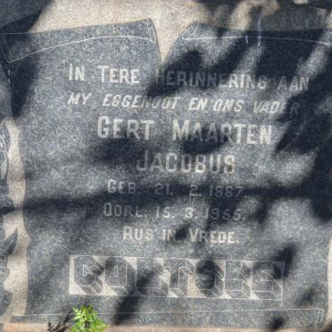 COETSEE Gert Maarten Jacobus 1887-1955