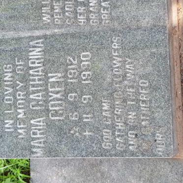 COXEN Maria Catharina 1912-1990