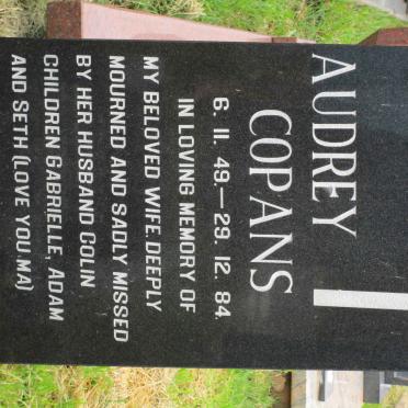 COPANS Audrey 1949-1984