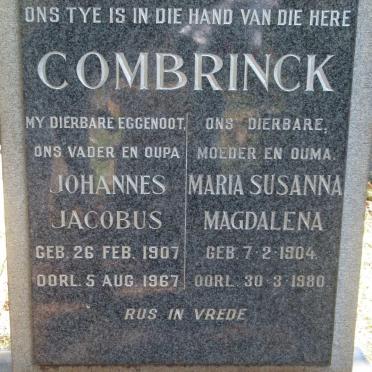 COMBRINCK Johannes Jacobus 1907-1967 &amp; Maria Susanna Magdalena 1904-1980