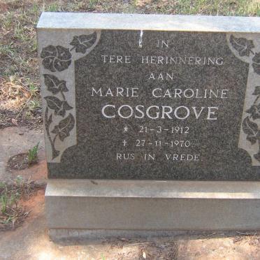 COSGROVE Marie Caroline 1912-1970