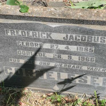 CORNELESEN Frederick Jacobus 1885-1966