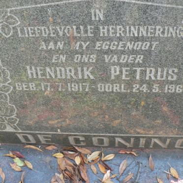 CONING Hendrik Petrus, de 1917-1964