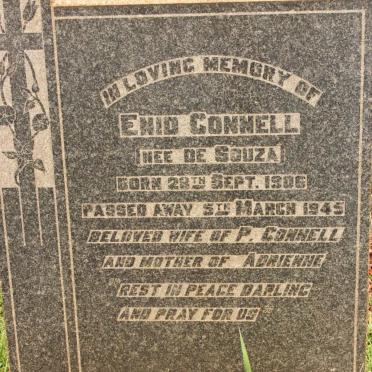 CONNELL Enid nee DE SOUZA 1906-1945