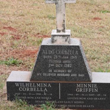 CORBELLA Aldo 1915-1962 &amp; Wilhelmina 1920-1990 :: GRIFFIN Minnie 1944-2009