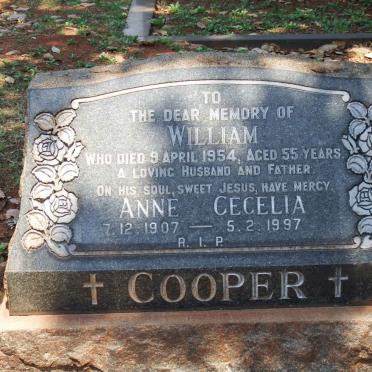 COOPER William -1954 &amp; Anne Cecelia 1907-1997
