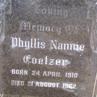 COETZER Phyllis Nannie 1910-1962