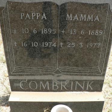 COMBRINK Pappa 1895-1974 &amp; Mamma 1889-1977