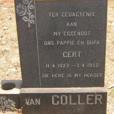COLLER Gert, van 1923-1972