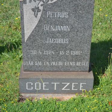 COETZEE Petrus Benjamin Jacobus 1924-1982