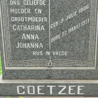COETZEE Catharina Anna Johanna 1886-1977