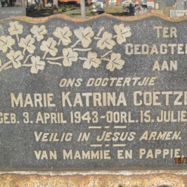 COETZEE Marie Katrina 1943-1944