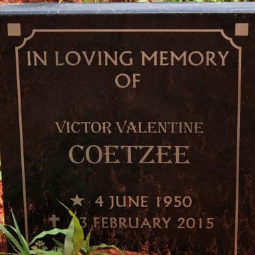 COETZEE Victor Valentine 1950-2015