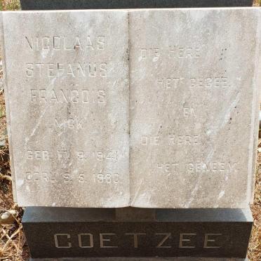 COETZEE Nicolaas Stefanus Francois 1941-1980