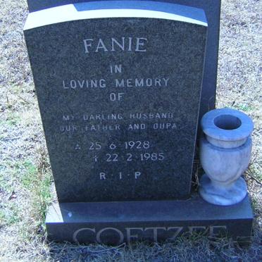 COETZEE Fanie 1928-1985
