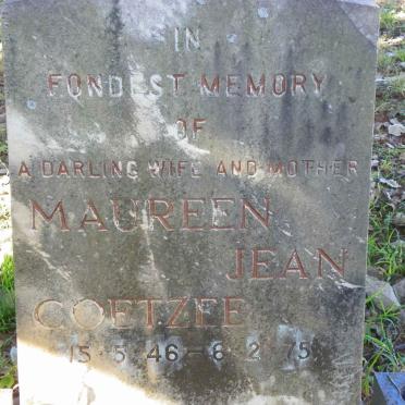 COETZEE Maureen Jean 1946-1975