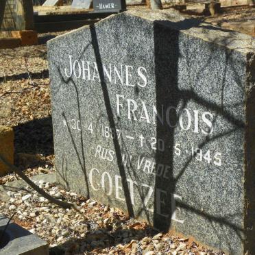 COETZEE Johannes Francois 1887-1945