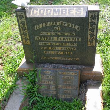 COOMBES Norman Playfair 1903-1947 :: COOMBES Arthur Playfair 1930-1943