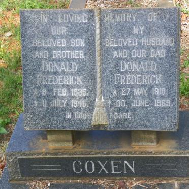 COXEN Donald Frederick 1910-1969 :: COXEN Donald Frederick 1935-1945