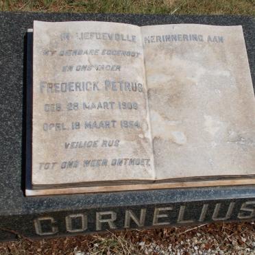 CORNELIUS Frederick Petrus 1906-1954