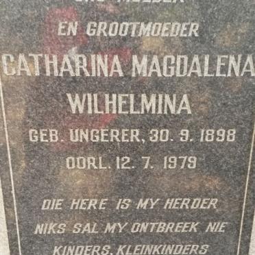 COERTZEN Catharina Magdalena Wilhelmina UNGERER 1898-1979