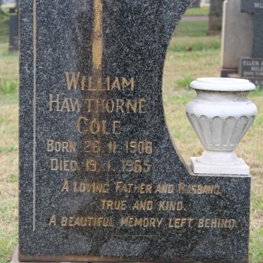 COLE William Hawthorne 1906-1965