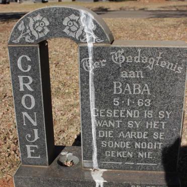 CRONJE ? 1963-1963