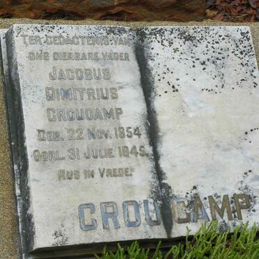 CROUCAMP Jacobus Dimitrius 1854-1945