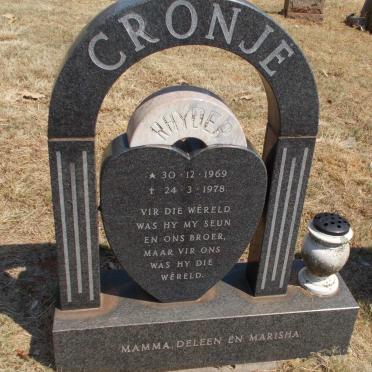 CRONJE Rhyder 1969-1978