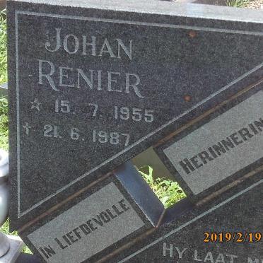 CRONJE Johan Renier 1955-1987