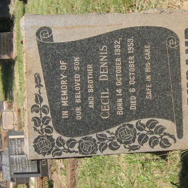 CROUCAMP Cecil Dennis 1932-1953