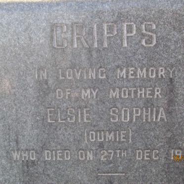 CRIPPS Elsie Sophia -1969