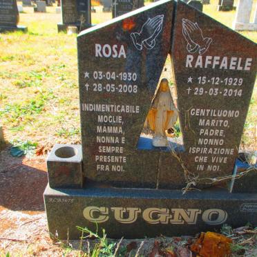 CUGNO Raffaele 1929-2014 &amp; Rosa 1930-2008